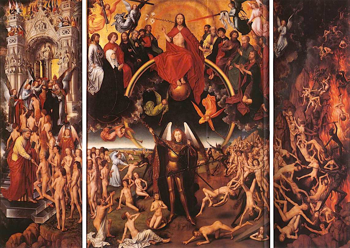 Hans Memling, 1467-1473 circa, olio su tavola, 223,5×306 cm, Museo Nazionale di Danzica, Danzica